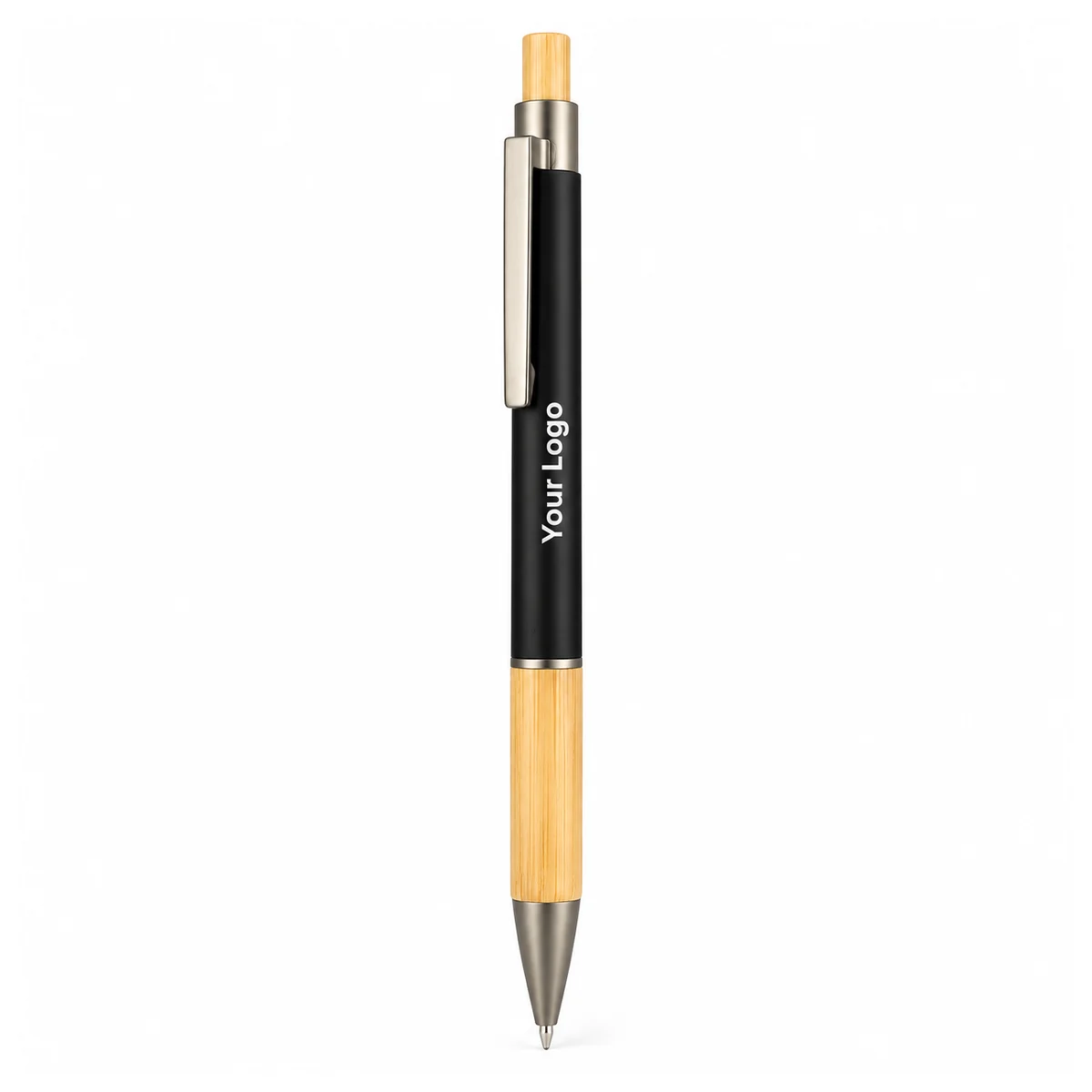 Black and Gold-Tone Premium Steel Pen - view 2
